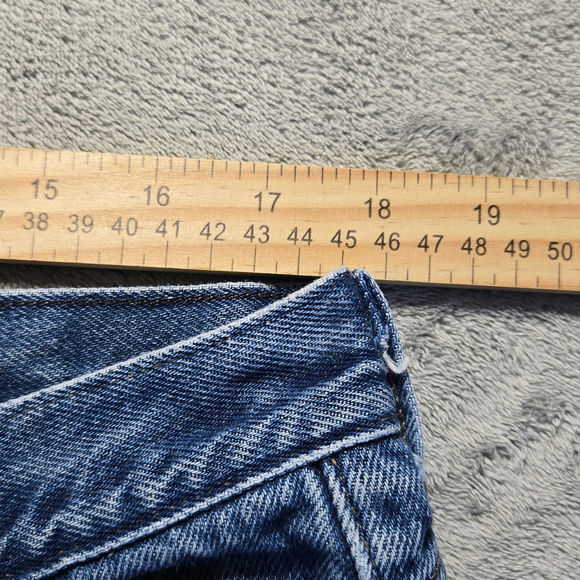 L.L. Bean Flannel Lined Jeans Mens 38x30 Blue Classic Fit Double L Cotton Denim - Picture 5 of 9